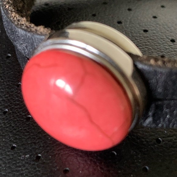 SOUTHWEST LEATHER STONE BRACELET - Picture 2 of 10